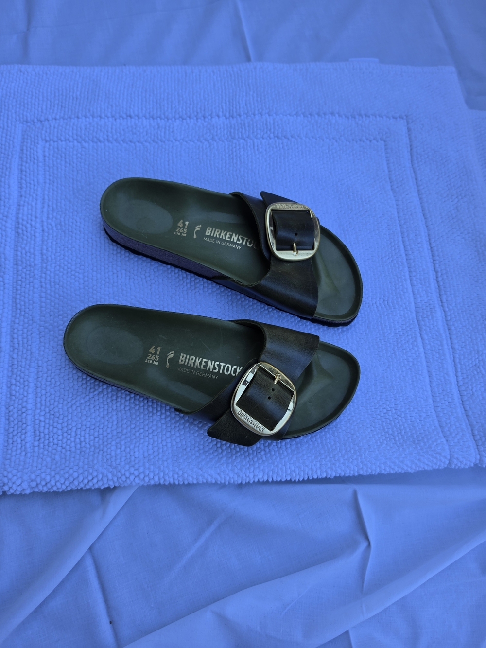 Birkenstock Madrid Big Buckle Slide Sandal - Black